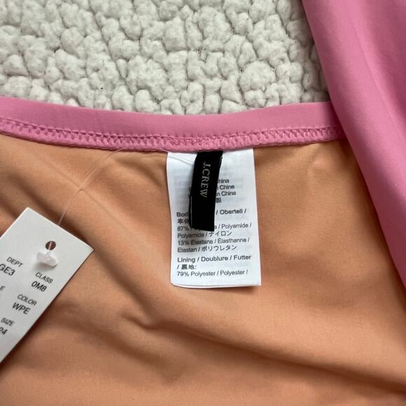 J. Crew Pink Plunge V Neck One Piece Swimsuit NWT Plus Size 24 - Picture 5 of 8